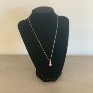 Zales Pink Sapphire Necklace
